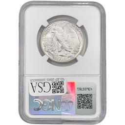 1945 Walking Liberty Half Dollar NGC MS66