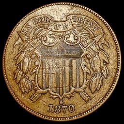 1870 Two Cent Piece CLOSELY UNCIRCULATED