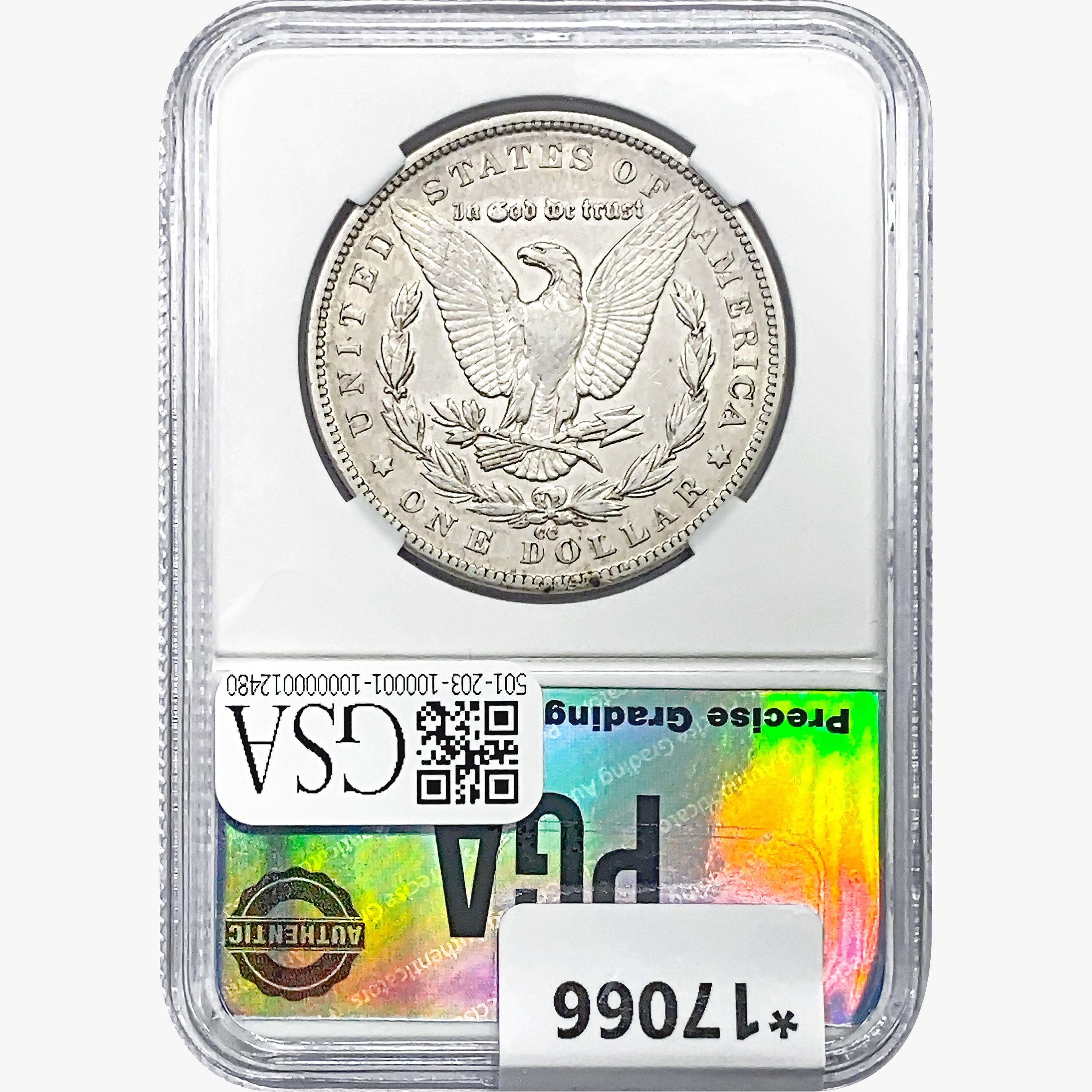 1879-CC Morgan Silver Dollar PGA AU53