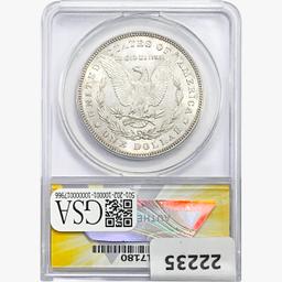 1878 7TF Morgan Silver Dollar ANACS MS63