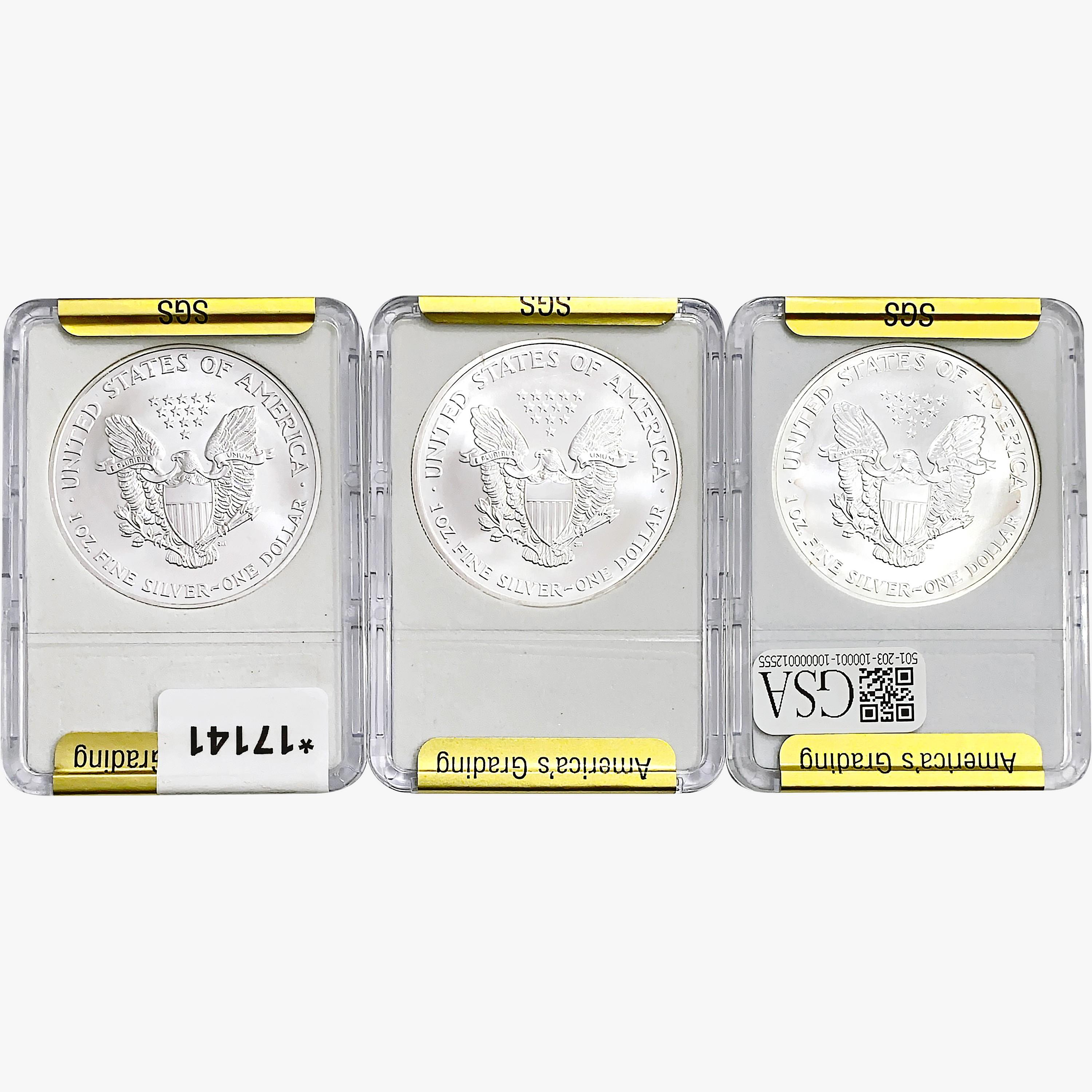 2003-2005 [3] Silver Eagle SGS MS70