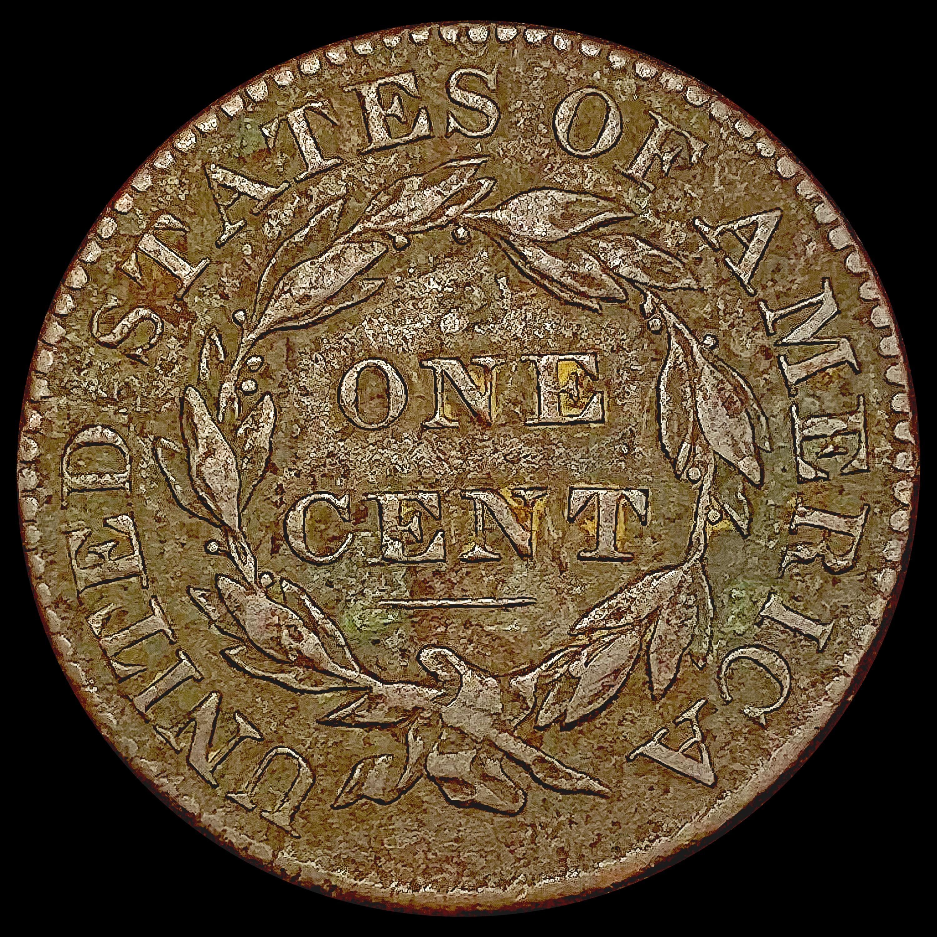 1829 Lg Ltrs Coronet Head Large Cent LIGHTLY CIRCU