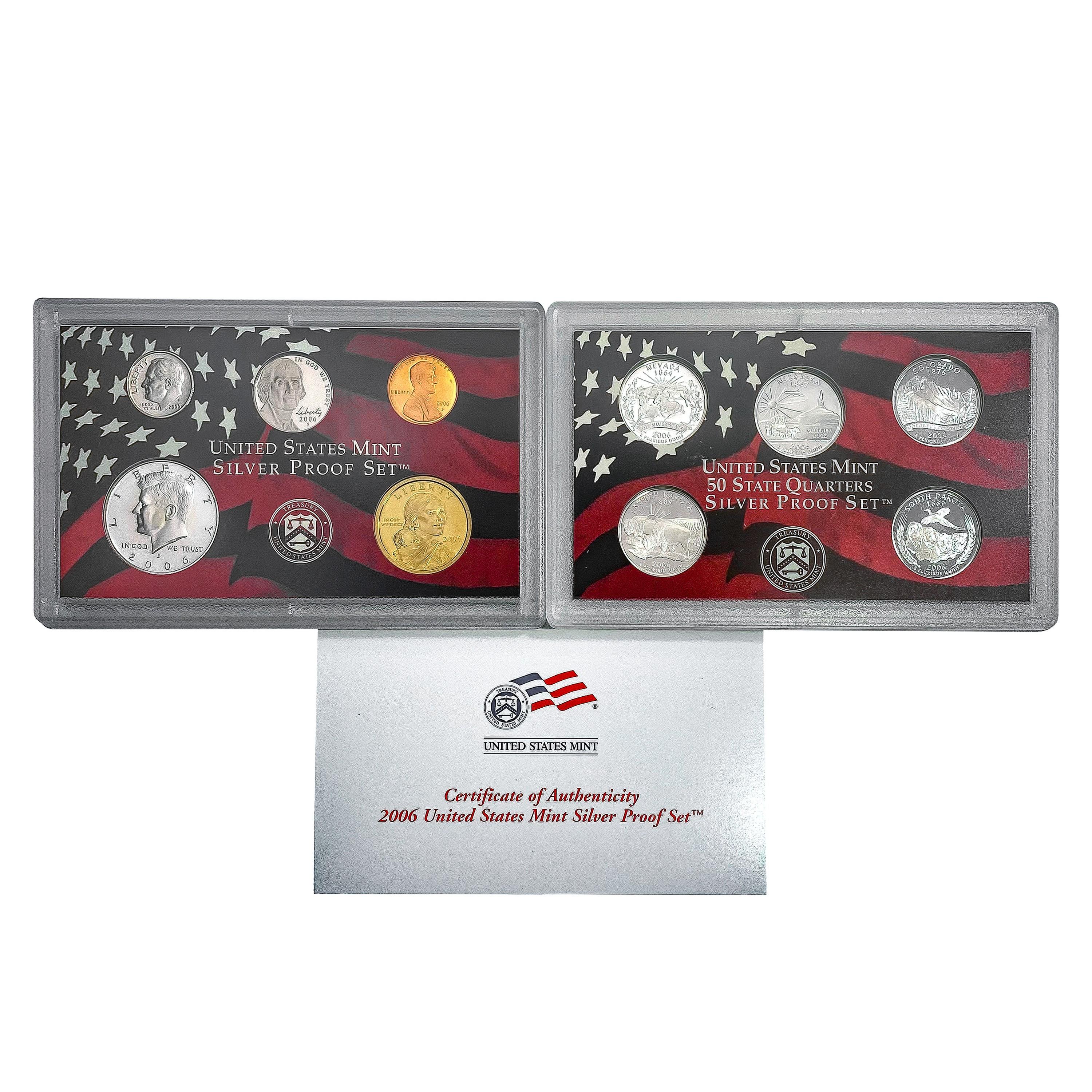 2003-2006 Silver US Proof Sets [41 Coins]