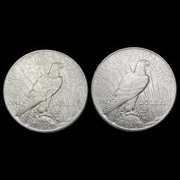 [2] 1934 Peace SilveDollars CLOSELY UNCIRCULATED