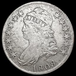 1809 Capped Bust Half Dollar LIGHTLY CIRCULATED