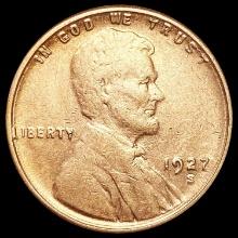 1927-S Wheat Cent NEARLY UNCIRCULATED