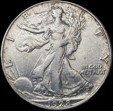 1928-S Walking Liberty Half Dollar NEARLY UNCIRCUL