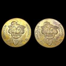 1970 Marshall Isles Carnival Coins LIGHTLY CIRCULA