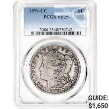 1879-CC Morgan Silver Dollar PCGS VF25