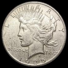 1925-S Silver Peace Dollar CLOSELY UNCIRCULATED