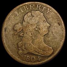 1804 Draped Bust Half Cent NICELY CIRCULATED