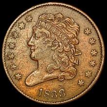 1833 Classic Head Half Cent CLOSELY UNCIRCULATED