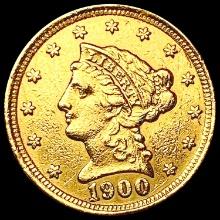 1900 $2.5 Gold Quarter Eagle CLOSELY UNCIRCULATED