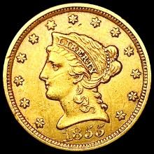 1855 $2.5 Gold Quarter Eagle CLOSELY UNCIRCULATED