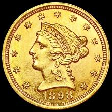1898 $2.5 Gold Quarter Eagle UNCIRCULATED