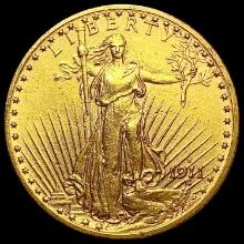 1911-D $20 Gold Double Eagle CHOICE AU