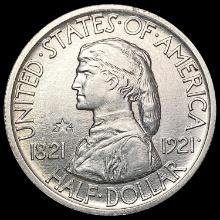 1921 2x4 Missouri Half Dollar CHOICE AU