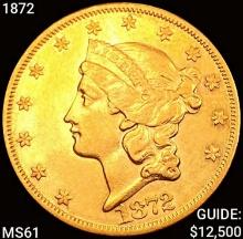 1872 $20 Gold Double Eagle