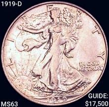 1919-D Walking Liberty Half Dollar