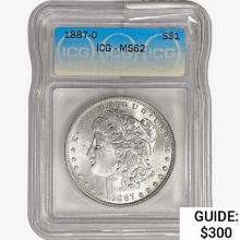 1887-O Morgan Silver Dollar ICG MS62