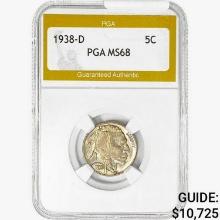 1938-D Buffalo Nickel PGA MS68