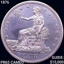 1876 Silver Trade Dollar GEM PROOF CAM