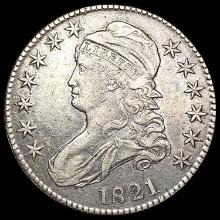 1821 Capped Bust Half Dollar NEARLY UNCIRCULATED