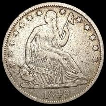 1849-O Seated Liberty Half Dollar CLOSELY UNCIRCUL