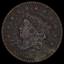 1827 Coronet Head Large Cent NICELY CIRCULATED