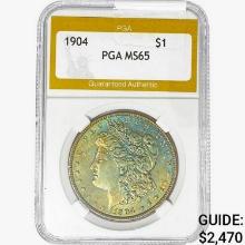 1904 Morgan Silver Dollar PGA MS65