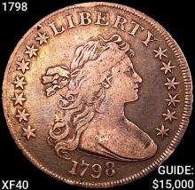 1798 Draped Bust Dollar NEARLY UNCIRCULATED