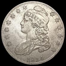 1834 Sm Date Sm Letters Capped Bust Half Dollar CLOSELY UNCIRCULATED