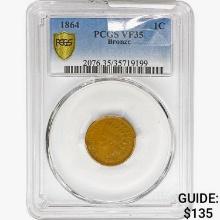 1864 Indian Head Cent PCGS VF35 Bronze