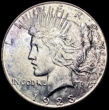1923-S Silver Peace Dollar CHOICE AU