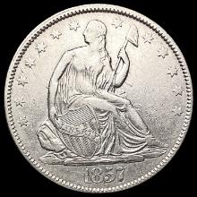 1857 Seated Liberty Half Dollar CLOSELY UNCIRCULATED