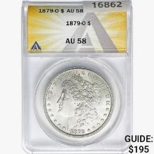 1879-O Morgan Silver Dollar ANACS AU58