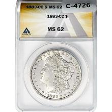 1883-CC Morgan Silver Dollar ANACS MS62