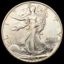 1937-S Walking Liberty Half Dollar CLOSELY UNCIRCULATED