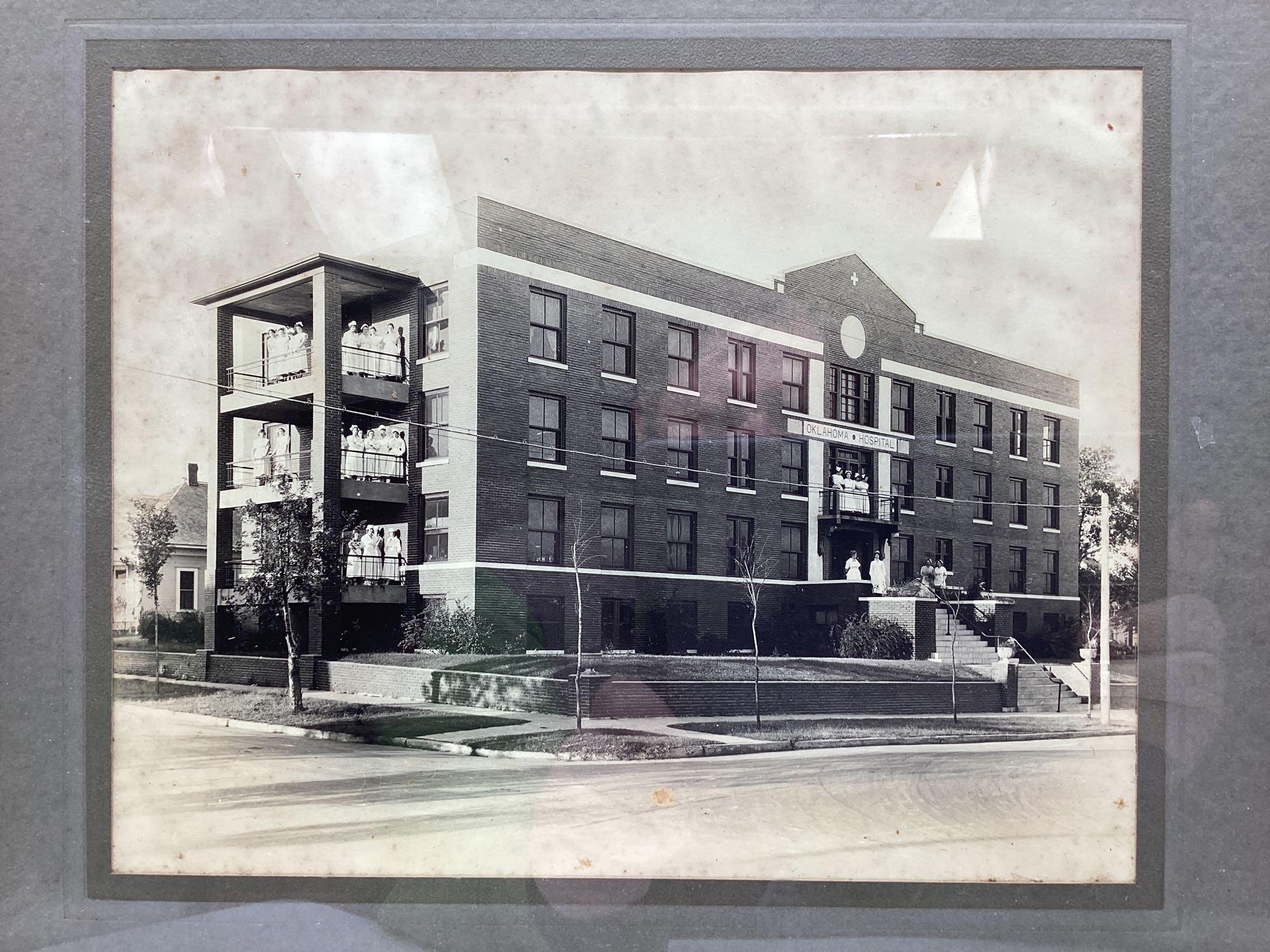 Early Tulsa, Oklahoma Hospital Framed Picture