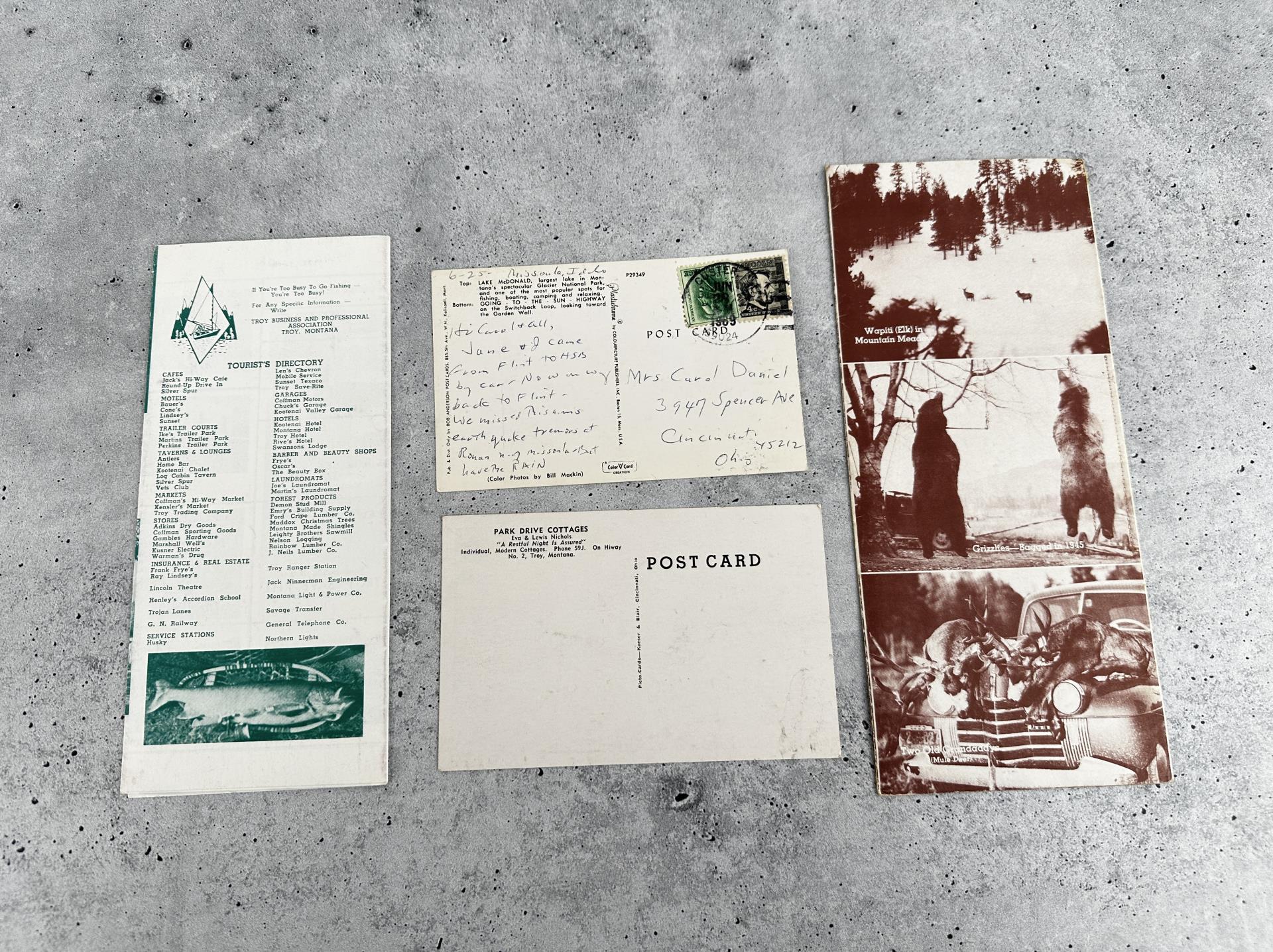 Northwestern Montana Postcards & Brochures