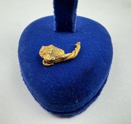Ancient Roman 23k Gold Jewelry Fragment