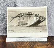 WWI WW1 US Army British Tank France Photo