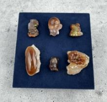 Collection of Raw Fire Agate