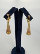10k Black Hills Gold Earrings