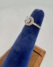 Stunning 14k White Gold Diamond Ring