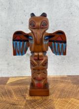 Northwest Coast Haida Raven Totem Pole