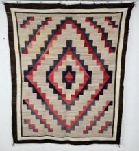 Navajo Indian Ganado Eye Dazzler Rug Blanket