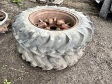 Set Of 13-28 Tires On Steel Rims