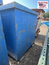 Blue Metal Yard Container