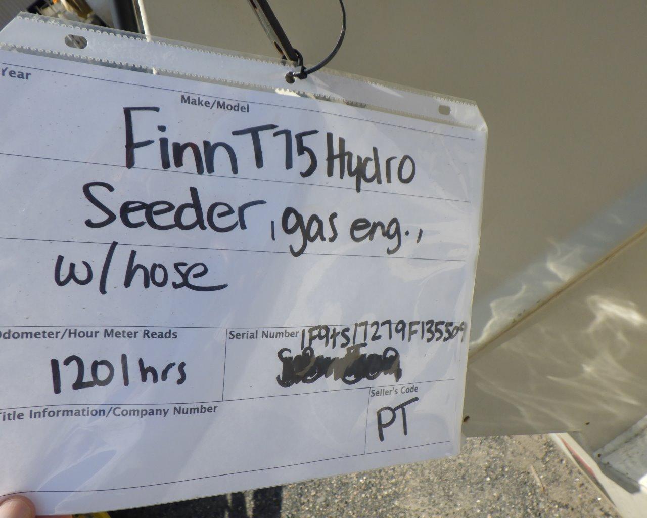 FINN T75 Trailer Mounted Hydro Seeder w/Kohler 25 Hp Eng.